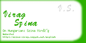 virag szina business card